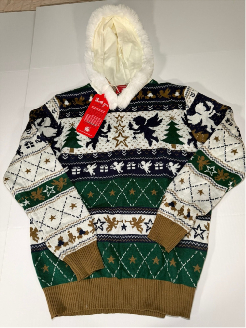 You Look Ugly Today holiday hoodie sz S NWT